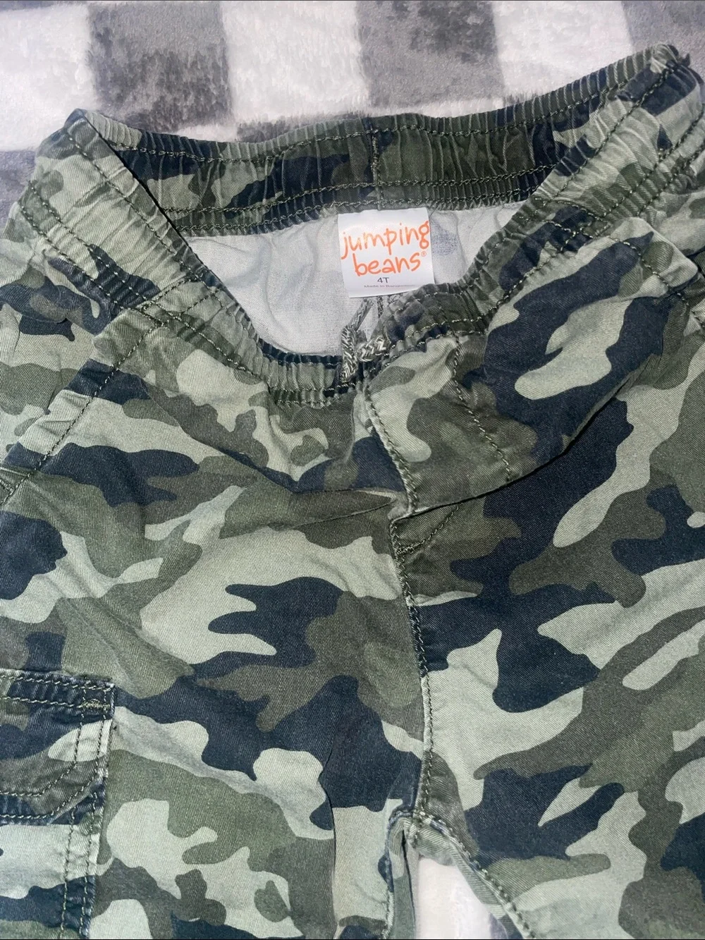 Kids Camo & Corduroy Bottoms - 4-Pack (Black, Green, Brown) size 4-4T